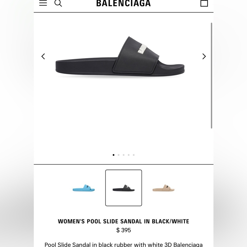 Balenciaga Pool Slides